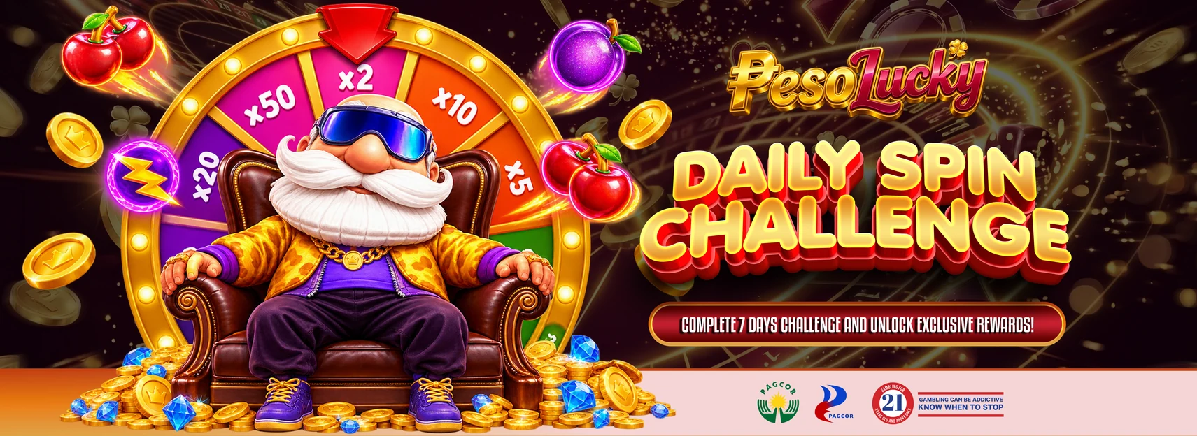 Spin daily to win up to ₱88,888